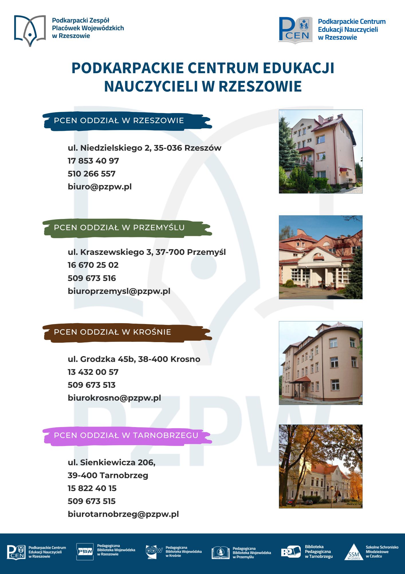 Plakat z harmonogramem konferencji powiatowych 2 Plakat z harmonogramem konferencji powiatowych 2