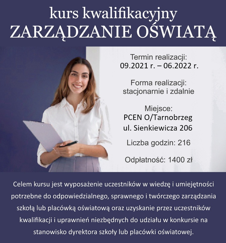 Kurs Kwalifikacyjny Zarządzanie oświatą